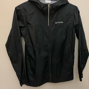 Columbia Black Hooded Windbreaker